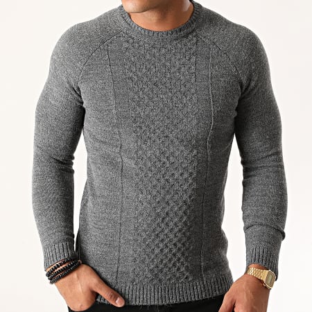 Ikao - Pull LL172 Gris Anthracite Chiné
