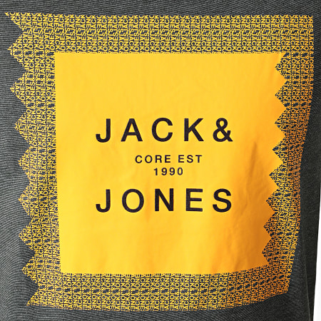 Jack And Jones - Tee Shirt Cap Noir Chiné