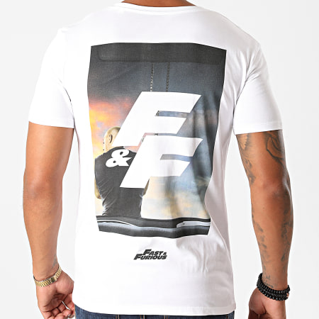 Fast & Furious - Tee Shirt Fast And Furious Sunset Blanc