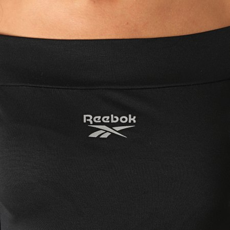Reebok - Tee Shirt Manches Longues Femme Col Bateau Crop Classic GH3899 Noir
