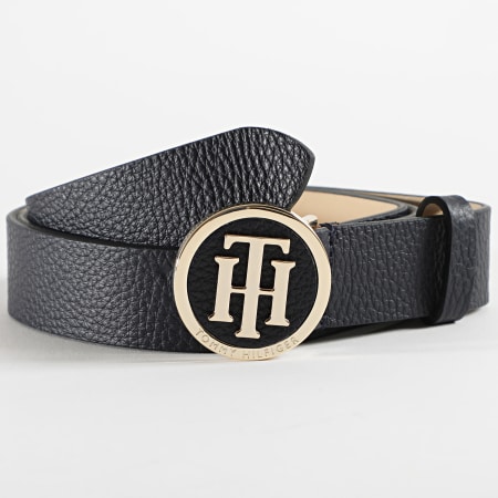 Tommy Hilfiger - Cinturón Mujer Hebilla Redonda 8605 Oro Marino