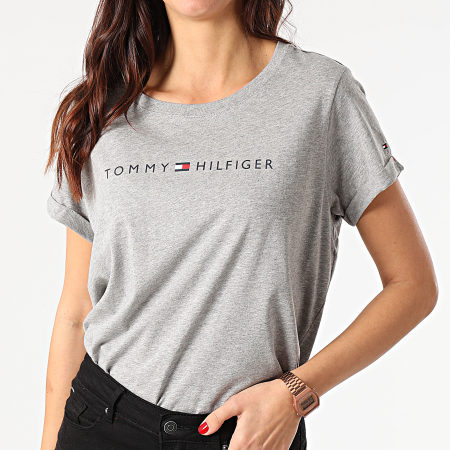Tommy Hilfiger - Tee Shirt Logo 1618 Gris Chiné