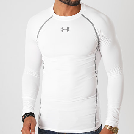 Under Armour - Tee Shirt Manches Longues 1257471 Blanc