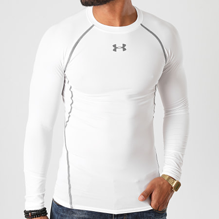 Under Armour - Tee Shirt Manches Longues 1257471 Blanc