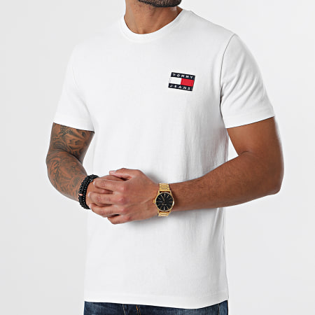 Tommy Jeans - Maglietta Tommy Badge 6595 Bianco