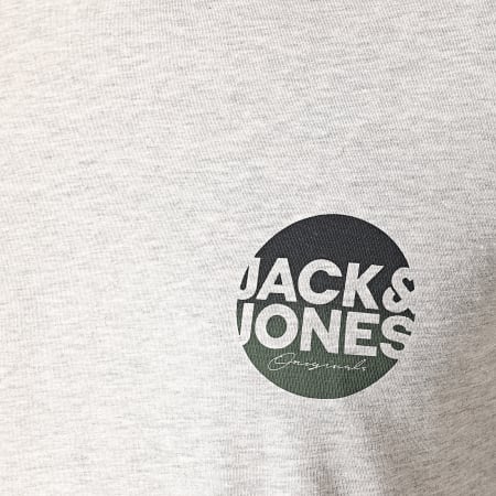 Jack And Jones - Tee Shirt Manches Longues Torpedo Gris Chiné