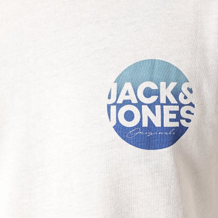 Jack And Jones - Tee Shirt Manches Longues Torpedo Blanc
