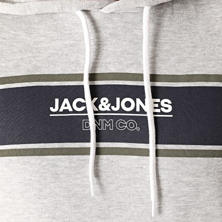 Jack And Jones - Sweat Capuche Shaker Gris Chiné