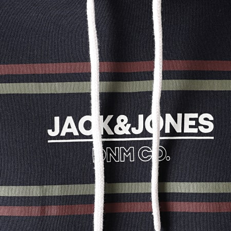 Jack And Jones - Sweat Capuche Shaker Bleu Marine