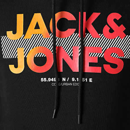 Jack And Jones - Sweat Capuche Jumbo Noir