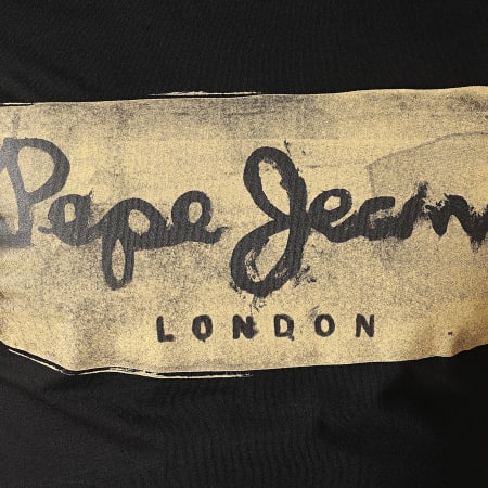 Pepe Jeans - Camiseta de manga larga Charing PM503484 Negro