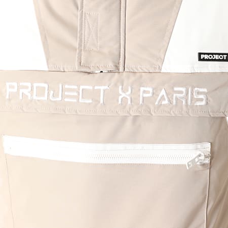 Project X Paris - Veste Outdoor 2050012 Beige Blanc