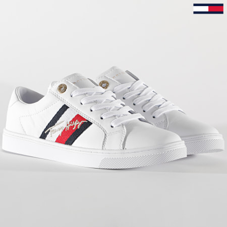 Tommy Hilfiger - Baskets Femme The Signature Cupsole Sneaker 5224 White