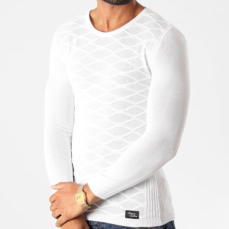 Paname Brothers - Pull PNM-201 Blanc