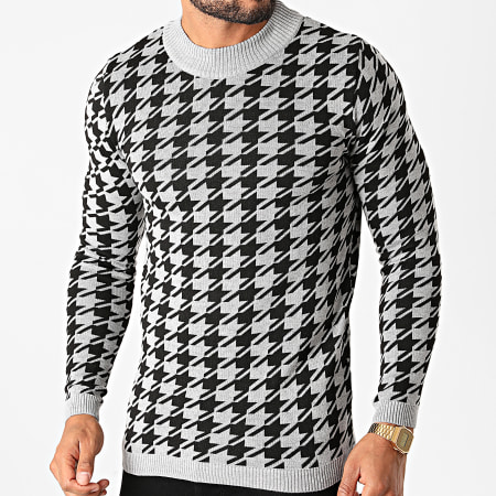 Paname Brothers - Pull PNM-204 Gris Noir