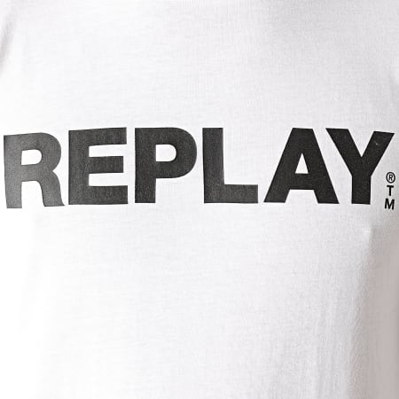 Replay - Tee Shirt Manches Longues M3149-2660 Blanc