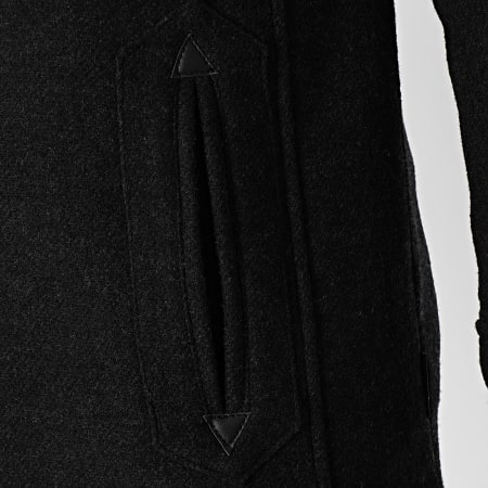 Indicode Jeans - Manteau Capuche Adair Noir