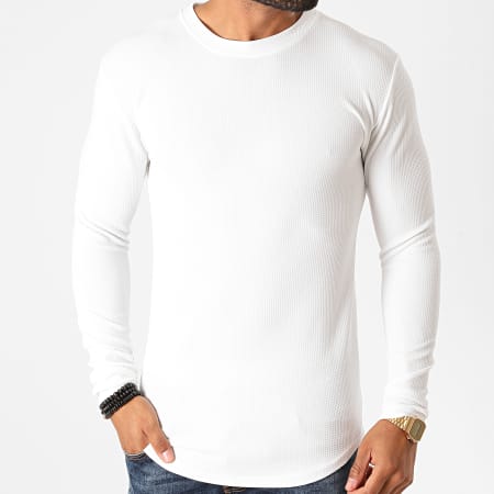 Frilivin - Tee Shirt Manches Longues Oversize 5522 Blanc
