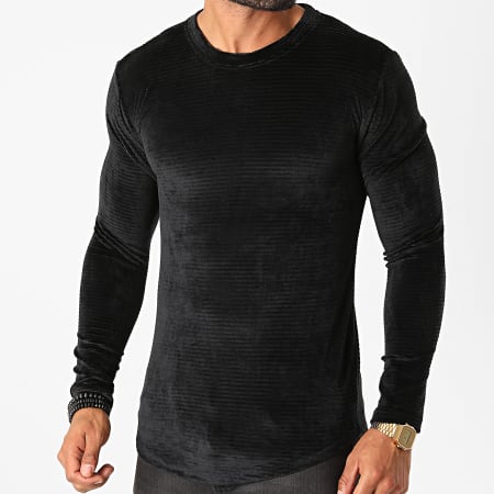 Frilivin - Tee Shirt Manches Longues Oversize 5520 Noir