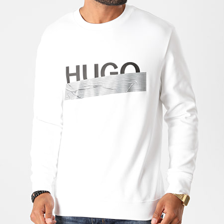 HUGO - Sweat Crewneck Dicago 50436126 Blanc