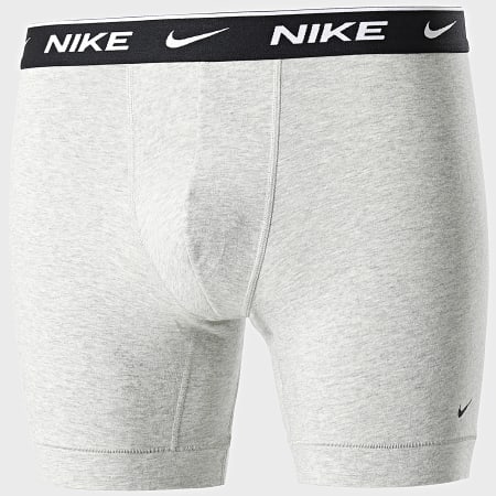 Nike - Lot De 3 Boxers Everyday Cotton Stretch KE1007 Noir Blanc Gris Chiné