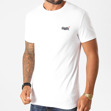 Superdry - Camiseta OL Vintage Bordado M1010206A Blanco