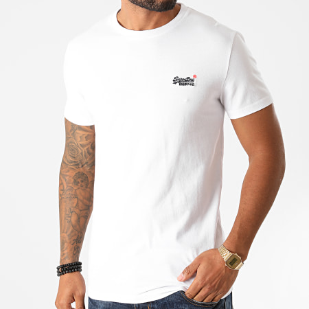 Superdry - Camiseta OL Vintage Bordado M1010206A Blanco