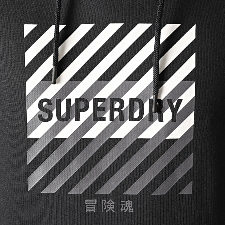 Superdry - Sweat Capuche Training Core Sport MS310169A Noir