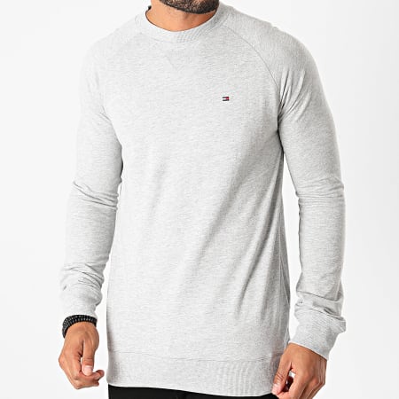 Tommy Hilfiger - Tee Shirt Manches Longues Track 1612 Gris Chiné