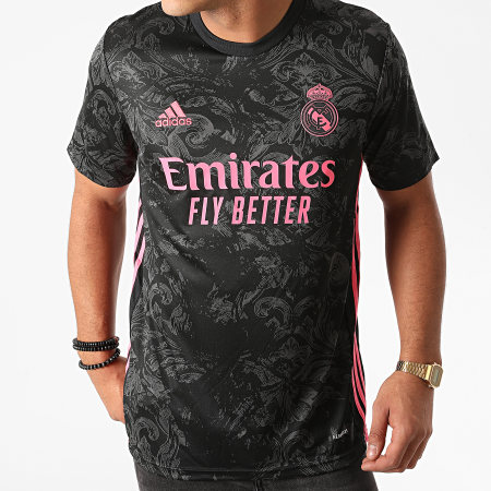 Adidas Sportswear - Tee Shirt De Sport A Bandes Real Madrid FC GE0933 Noir