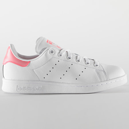 Adidas Originals - Baskets Femme Stan Smith FU9649 Footwear White Signal Pink Cloud White
