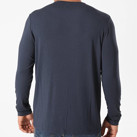 BOSS - Tee Shirt Manches Longues Comfort 50414837 Bleu Marine
