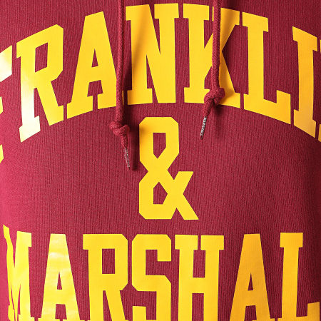 Franklin And Marshall - Sweat Capuche JM5010-2002P01 Bordeaux