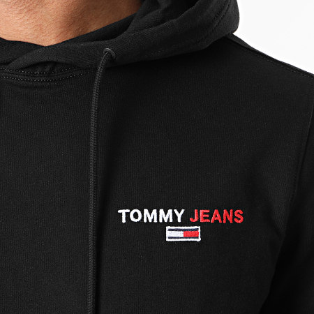 Tommy Jeans - Sweat Capuche Tommy Chest Graphic 8730 Noir