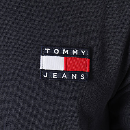 Tommy Jeans - Tee Shirt Manches Longues Tommy Badge 9400 Bleu Marine