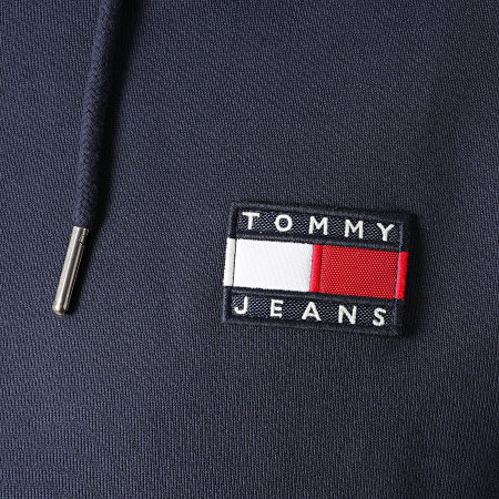 Tommy Jeans - Sweat Capuche Tommy Badge 6593 Bleu Marine