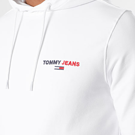 Tommy Jeans - Sweat Capuche Tommy Chest Graphic 8730 Blanc