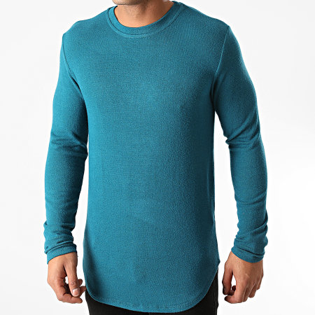 Uniplay - Tee Shirt Manches Longues Oversize T706 Bleu Pétrole