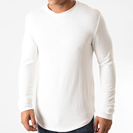Uniplay - Tee Shirt Manches Longues Oversize T706 Blanc