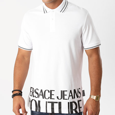 Versace Jeans Couture - Polo Manches Courtes B3GZB7T5-36571 Blanc