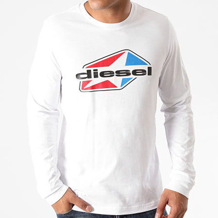 Diesel - Tee Shirt Manches Longues Diegos K41 A00798-0AAXJ Blanc
