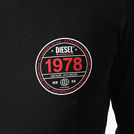 Diesel - Tee Shirt Manches Longues Diegos K42 A00837-0AAXJ Noir