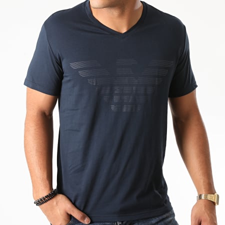 Emporio Armani - Tee Shirt Organic 111028 Bleu Marine