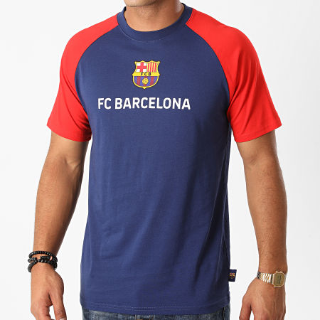 FC Barcelona - Tee Shirt B19053C Bleu Marine Rouge