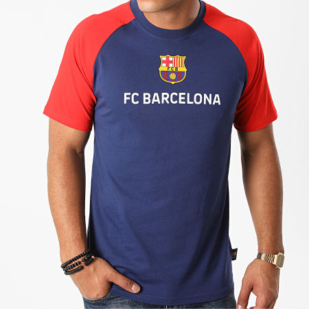 FC Barcelona - Tee Shirt B19053C Bleu Marine Rouge