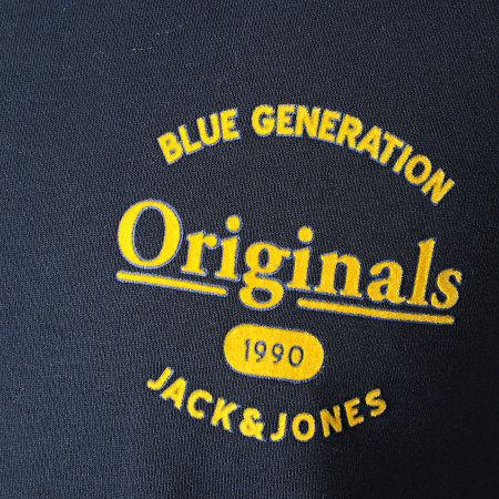 Jack And Jones - Tee Shirt Manches Longues Lars Bleu Marine