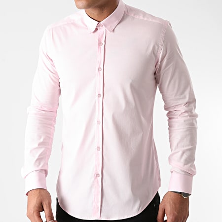 LBO - Chemise Manches Longues Slim Fit 1420 Rose Pale
