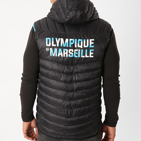 Doudoune Sans Manches Olympique De Marseille - Collection Officielle OM - Taille Enfant 4 à 14 Ans - 100% Polyester - 10