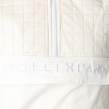 Project X Paris - Chaqueta Mujer Capucha Cremallera F202033 Beige