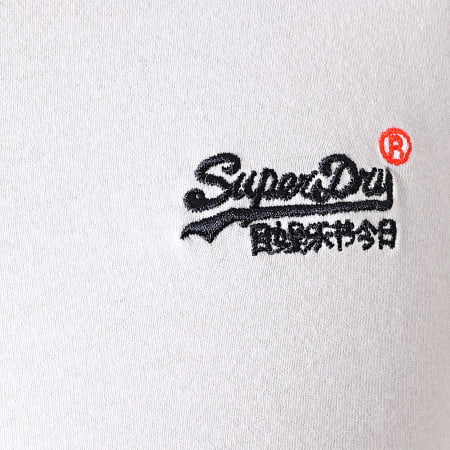 Superdry - Tee Shirt Col V OL Classic M1010209A Blanc